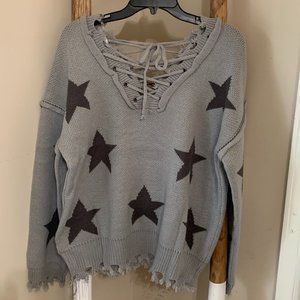 NWOT POL It's All About Stars Sweater